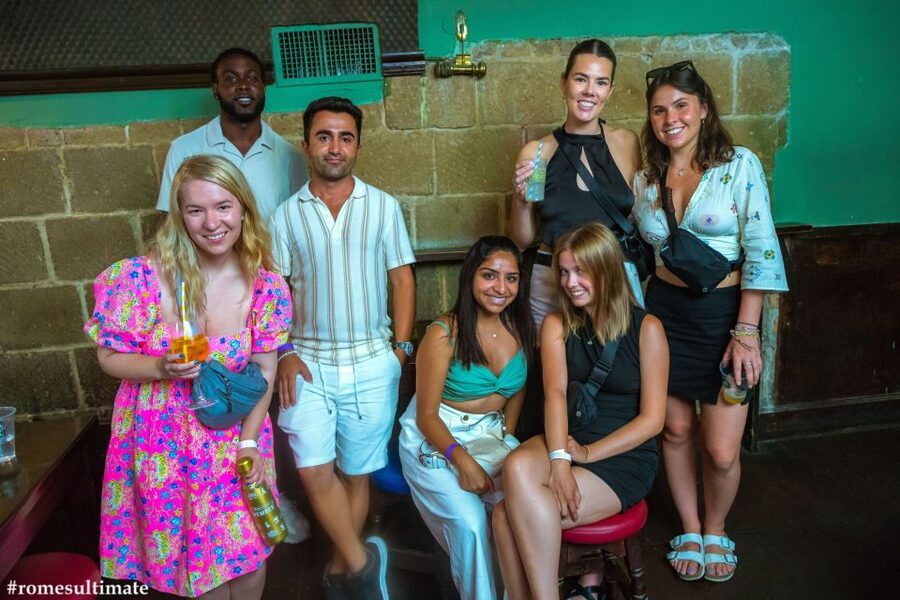 Rome: Pub Crawl and Ultimate Party with Open Bar and Pizza - How the Crawl Actually Moves: Welcome Shots, Games, and Guided Stops
