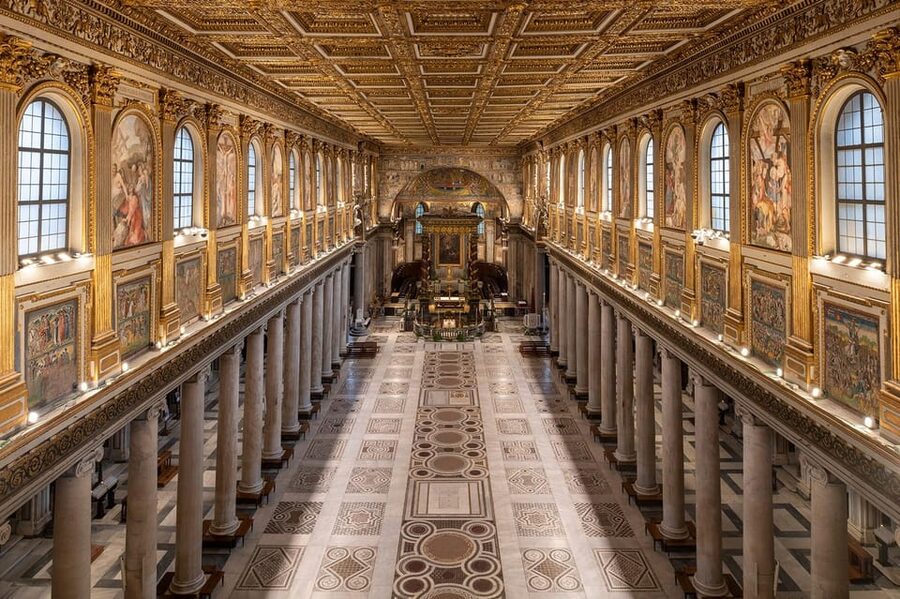 Rome: Santa Maria Maggiore Upper Areas Skip-the-Line Ticket - Bernini Staircase: the travertine spiral you actually feel