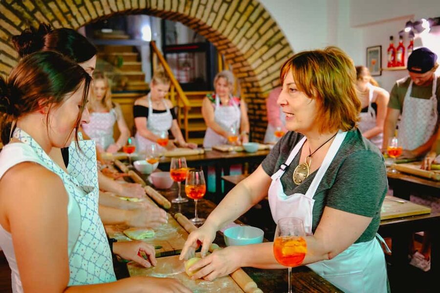 Rome: Spritz & Spaghetti Cooking Class - Handmade fettuccine with chef-led prep and real rolling work