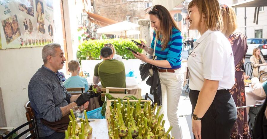 Rome: Trastevere & Campo de Fiori Street Food Walking Tour - Santa Maria in Trastevere, then a secret bite that changes the game