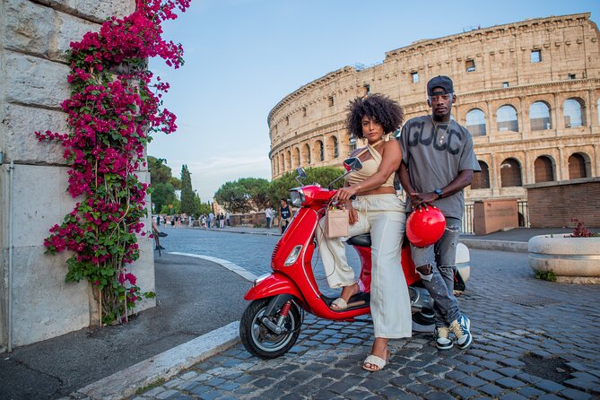 Rome Vespa Scooter Tour with Professional Photographer - Meeting at Via del Colosseo, and what happens right away