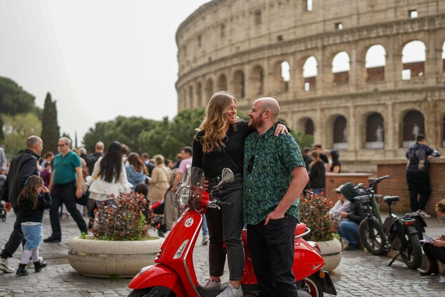 Rome Vespa Tour with Professional Photoshoot - Janiculum Hill photo stop, the “last big moment” for Rome views