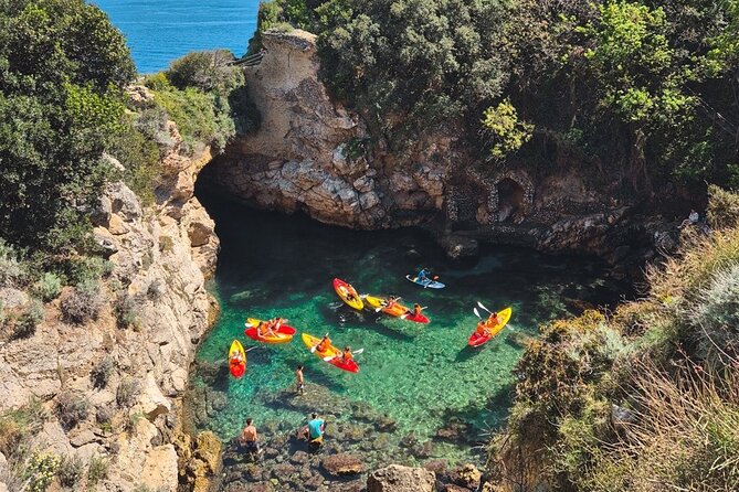 Small groups Kayak tour from Sorrento to Bagni Regina Giovanna - The swim and explore window: how to make the most of your time