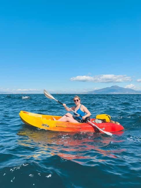 Sorrento: kayak small group tour to Bagni Regina Giovanna - What to Bring for Sorrento’s Water Temperature and Terrain