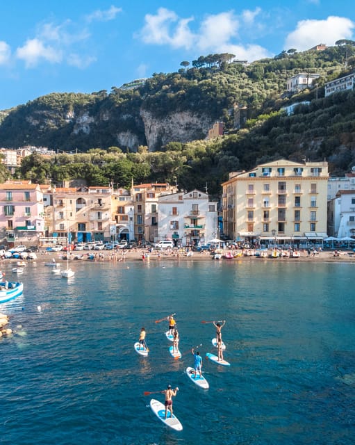 Sorrento: SUP Paddleboard Tour to Bagni Regina Giovanna - Baths of Queen Giovanna: The Main Stop With Roman Ruins, Swimming, and Photos