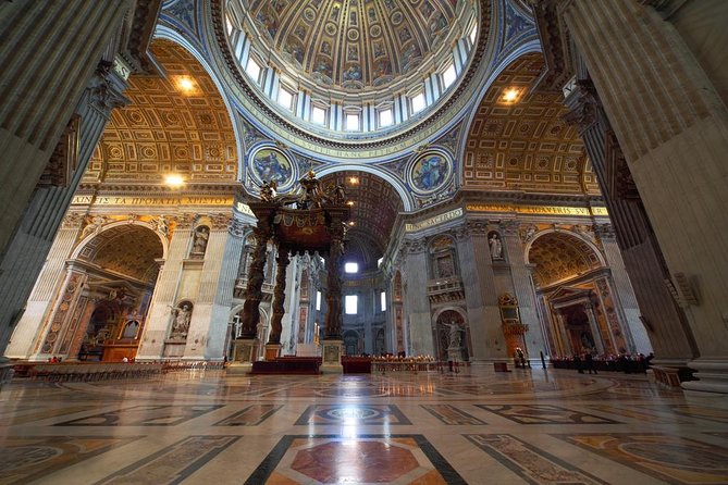 St. Peter’s Basilica Priority Access Tour with Dome & Crypt - Dome climb, elevator lift, and the view across Rome