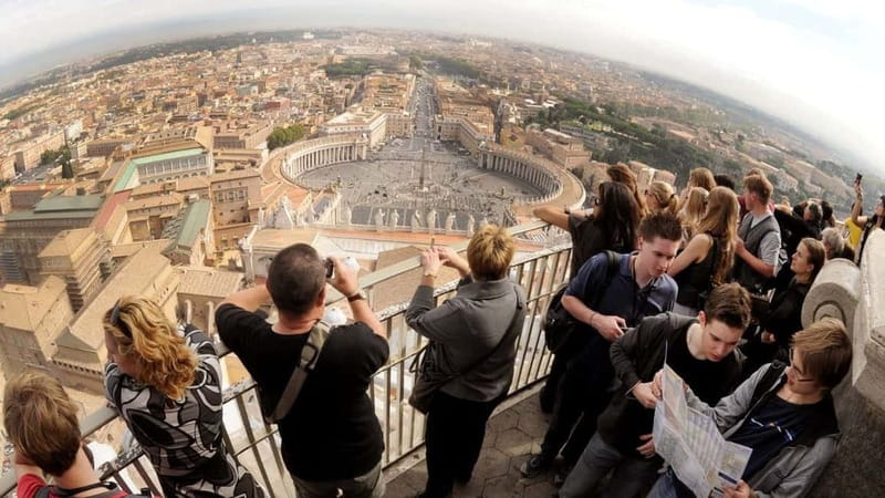 St. Peter's Dome Climb, Basilica and Vatacombs Tour - Lift Partway, Then the Dome Terrace View