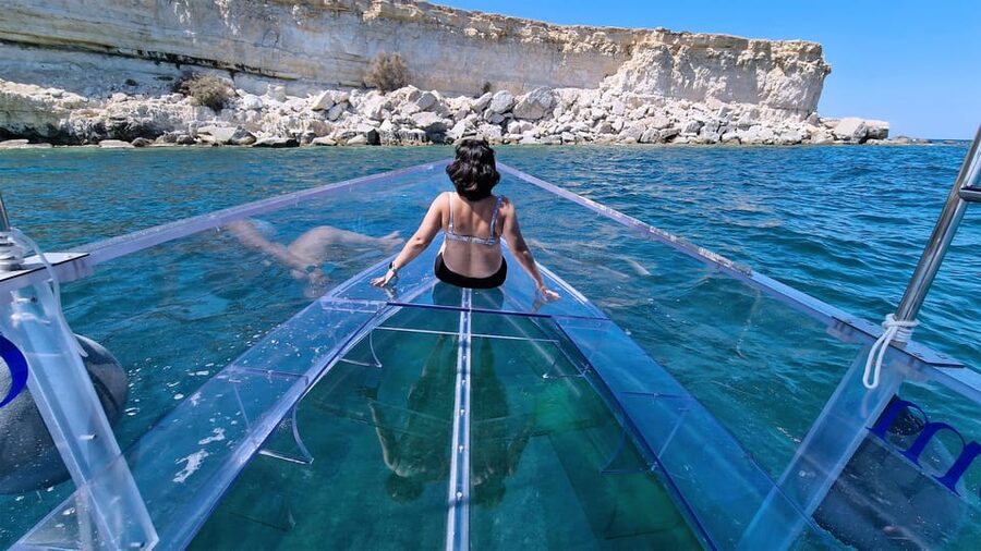 Syracuse: Coast and Sea Caves Full Transparent Boat Tour - Crystal Boat Views Over and Under Siracusa’s Coast