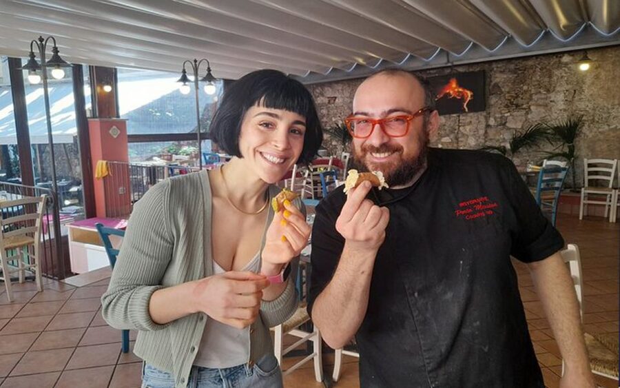 Taormina: Cannolo Cooking Class with Completion Certificate - Kneading and frying the cannolo shell, the part that feels hardest at first