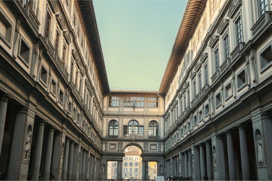 The Uffizi Gallery Florence Small group Guided tour - The building by Giorgio Vasari is part of the show