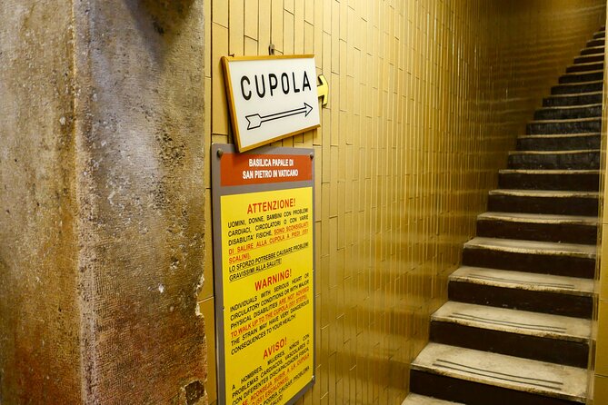 Tour of St Peter's Basilica with Dome Climb and Grottoes - Cupola di San Pietro Climb: Steps, Mosaics, and the 136-Meter View