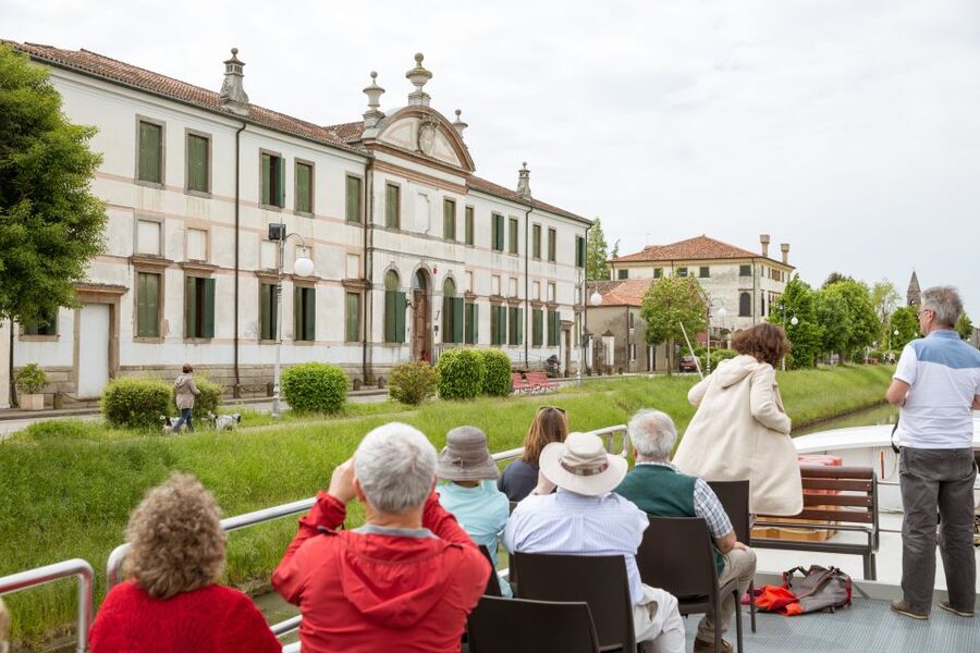 Venice to Padua Full-Day Brenta Riviera Boat Cruise - Stra and Villa Pisani: pool, stables, and an 18th-century coffee house